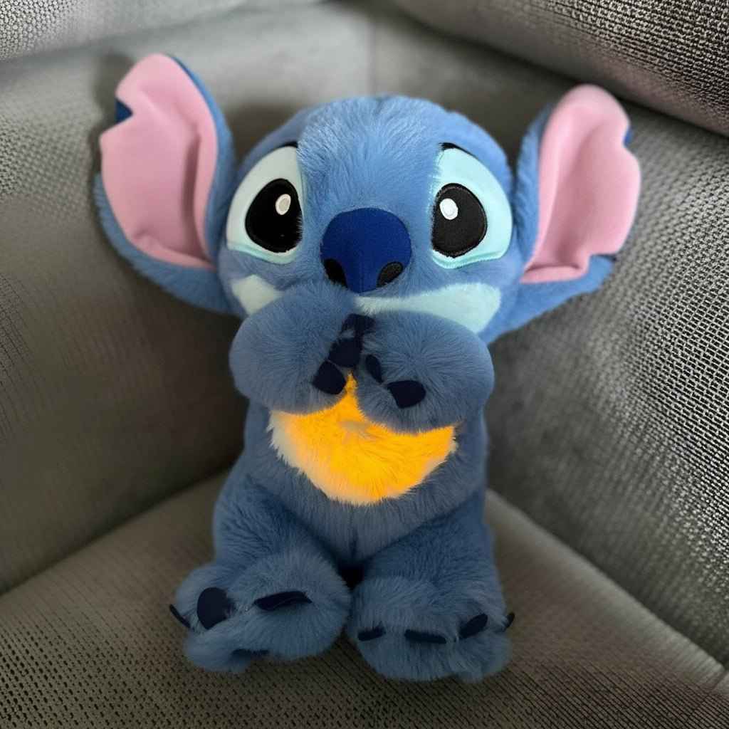 Calming Breathing Plush Toy with Night Light Sleep Aid Stuffed Animal