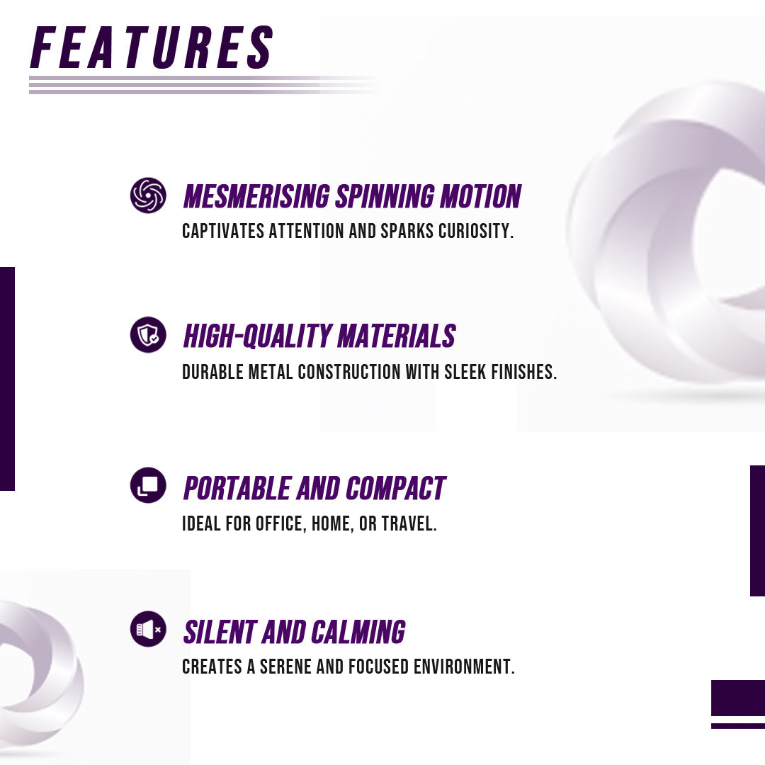 Kinetic Spinning Desk Toy Stress-Relieving Gadget