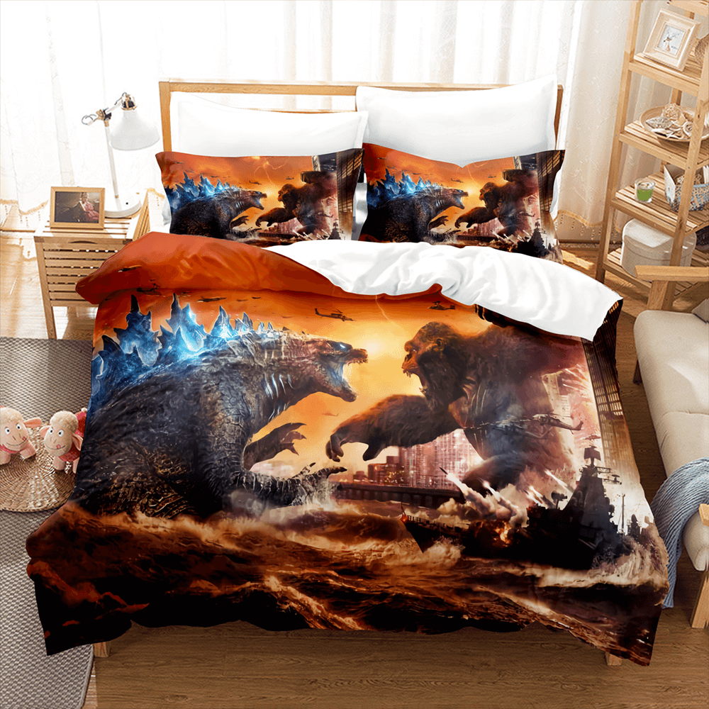 King Kong vs Godzilla Bedding Set Duvet Covers