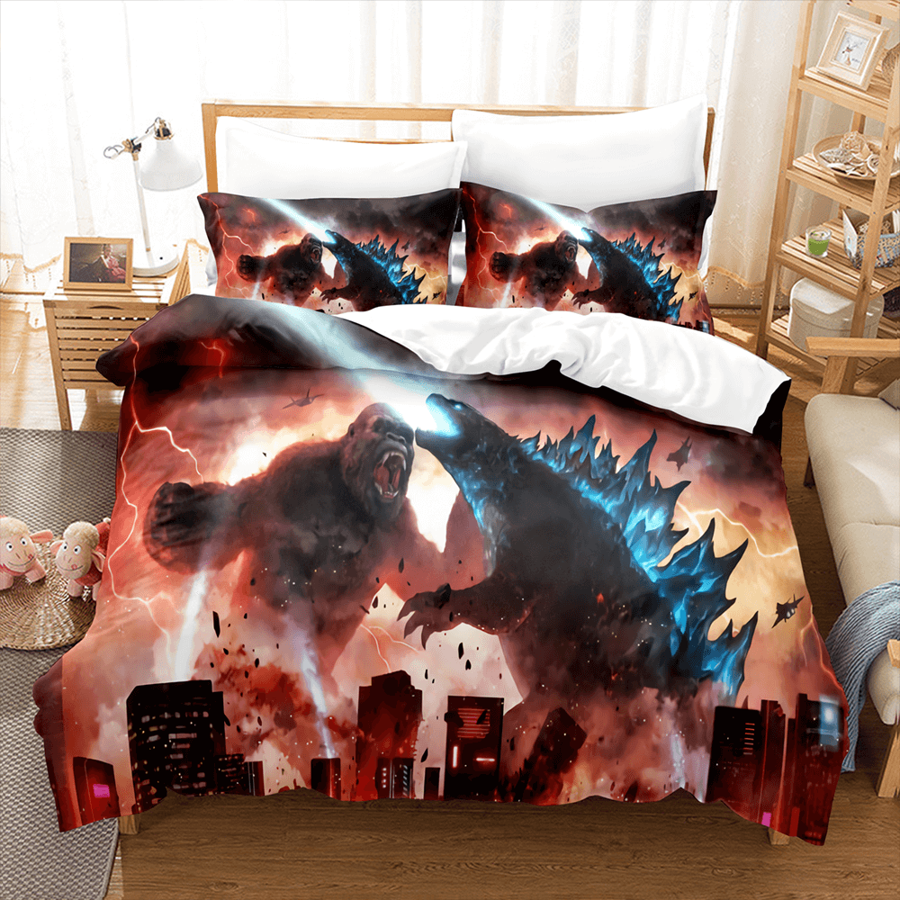 King Kong vs Godzilla Bedding Set Duvet Covers