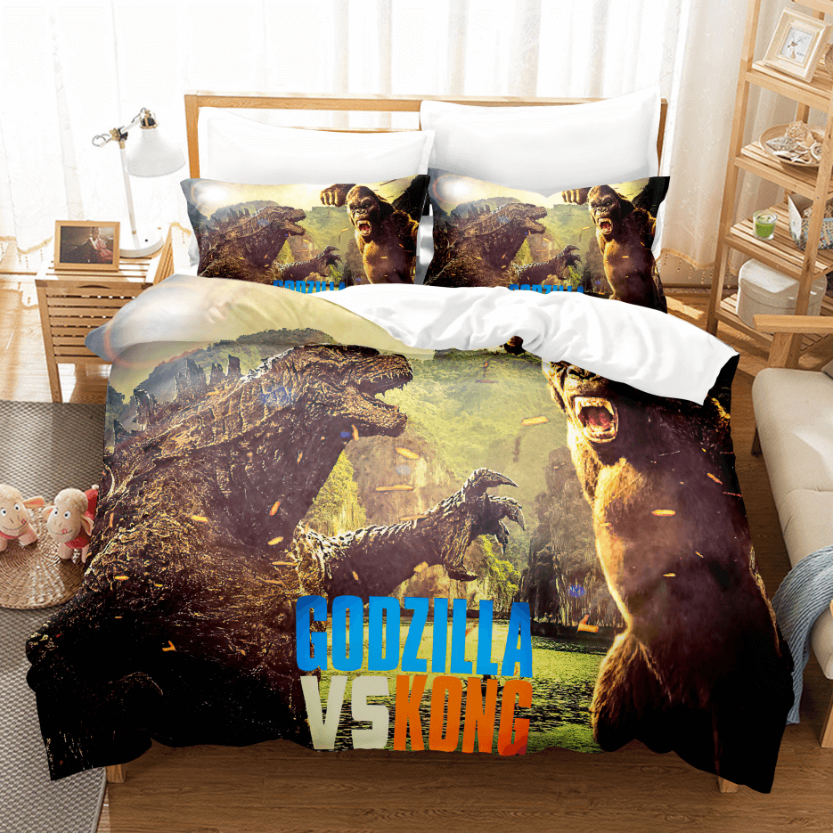 King Kong vs Godzilla Bedding Set Duvet Covers