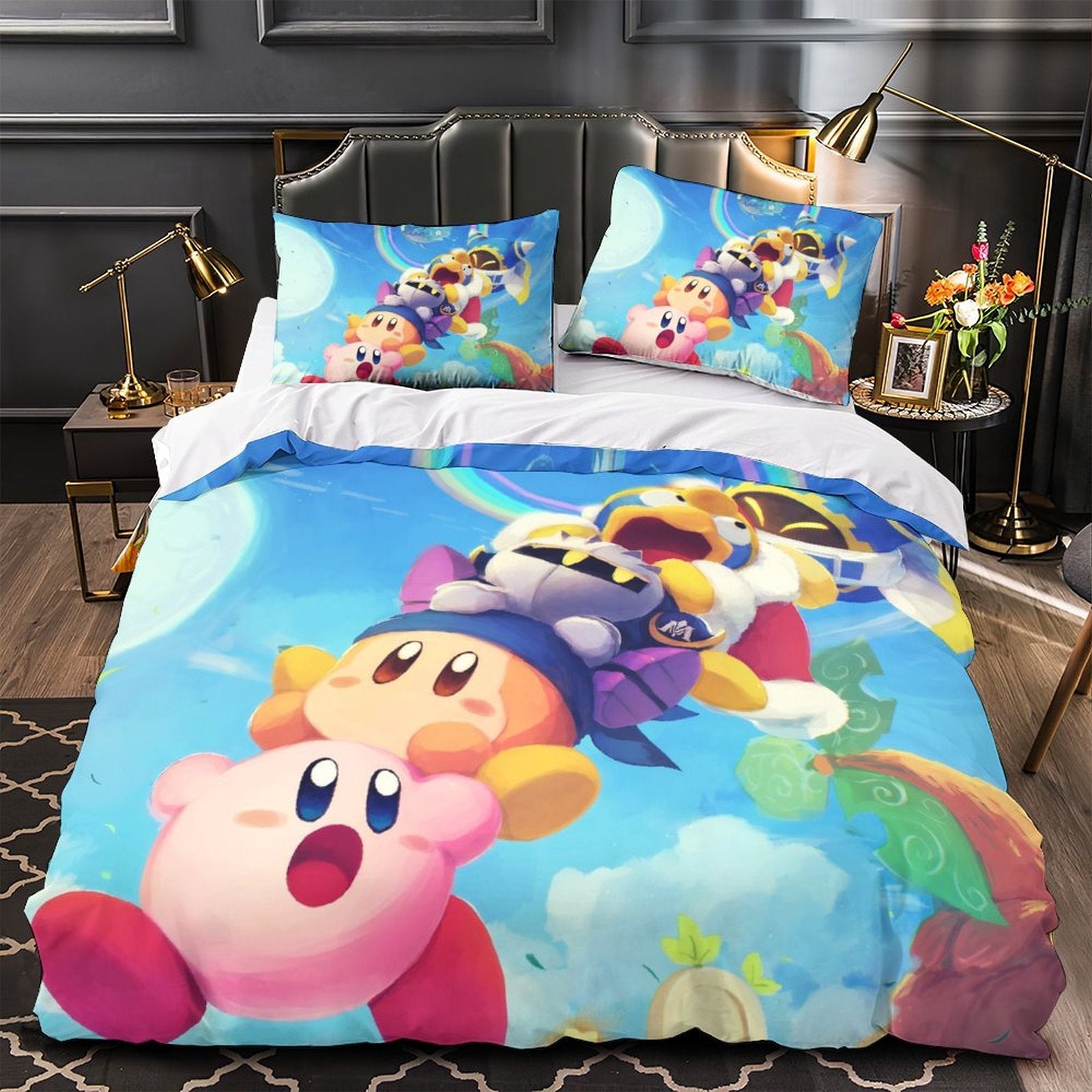Kirby Bedding Set Quilt Duvet Cover Without Filler