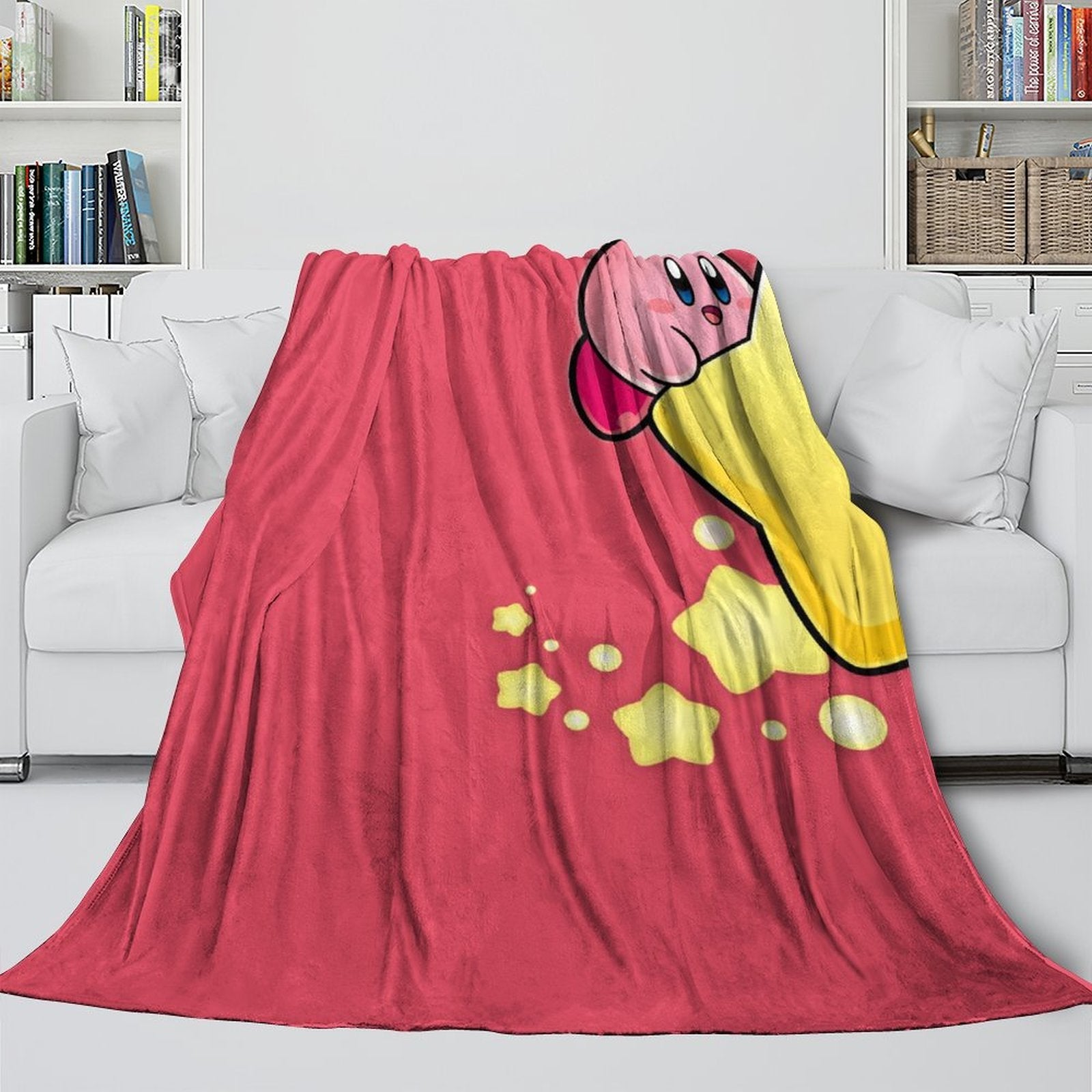 Kirby Blanket Flannel Fleece Throw Room Decoration