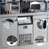 Commercial Ice Maker Machine,100lbs/24H Moon-Shaped Ice Machine with 28 Lbs Storage Capacity