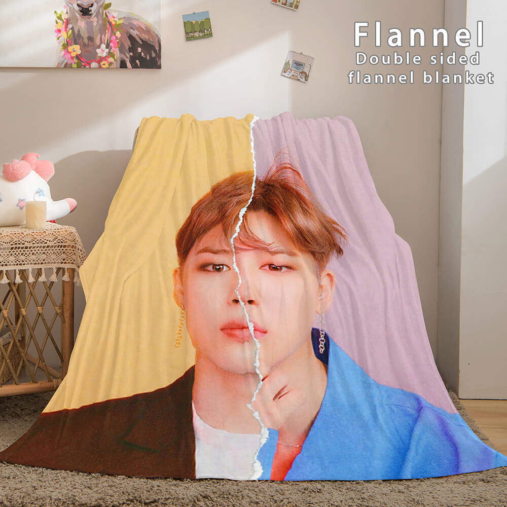 Kpop BTS Butter Bangtan Boys Cosplay Flannel Blanket Bedding Sets