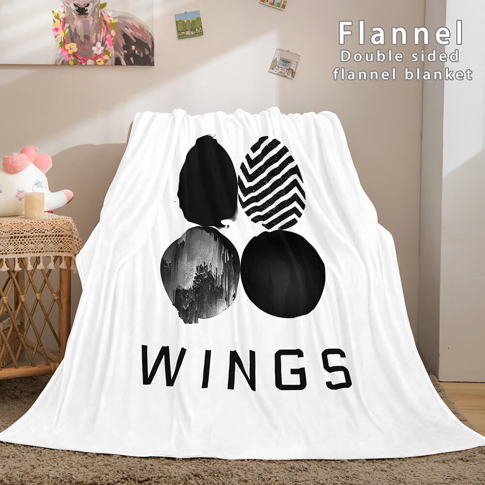 Kpop BTS Butter Bangtan Boys Cosplay Flannel Blanket Bedding Sets