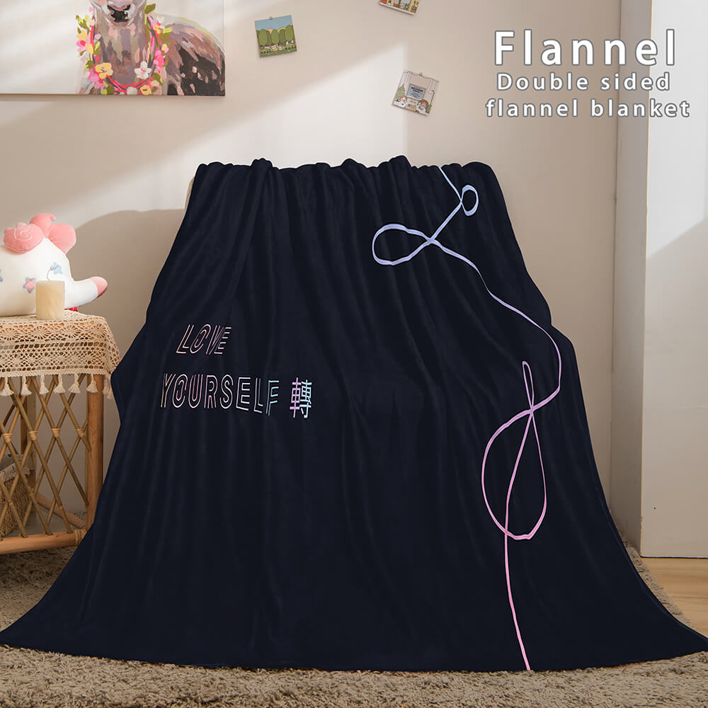 Kpop BTS Butter Bangtan Boys Cosplay Flannel Blanket Bedding Sets