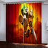 Kung Fu Panda The Dragon Knight Curtains Pattern Blackout Window Drapes