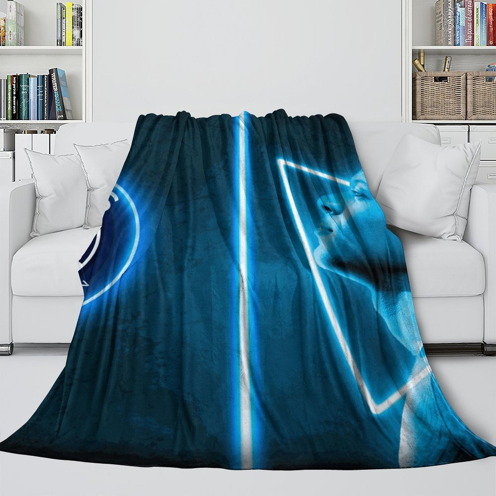 Kylian Mbappé Blanket Flannel Throw Room Decoration