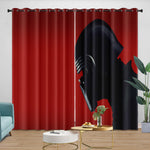 Kylo Ren Curtains Pattern Blackout Window Drapes