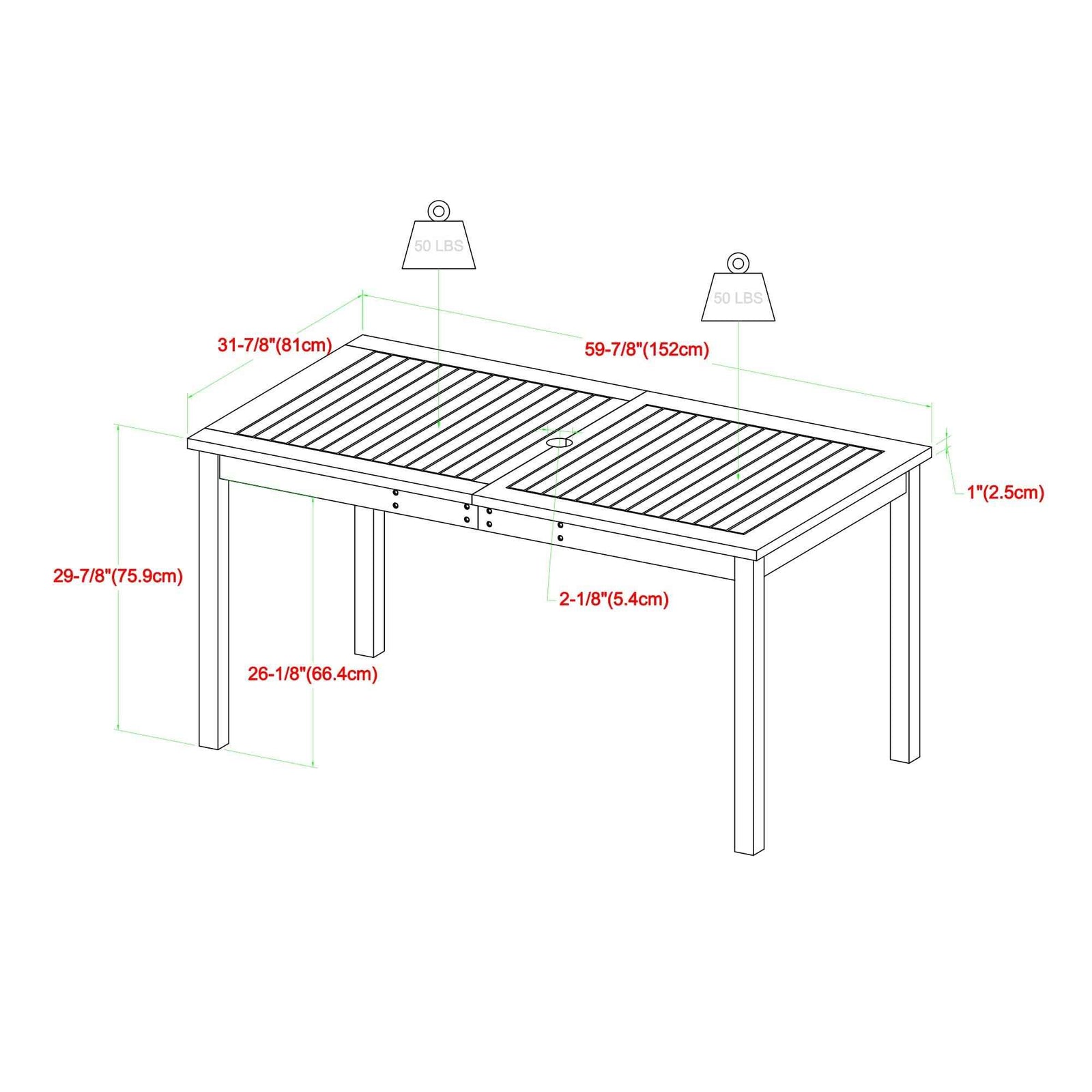 7-Piece Patio Dining Table Set