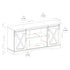 58" Sliding Barn Door TV Stand