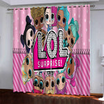 L.O.L Surprise Pattern Curtains Blackout Window Drapes