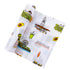 Gift Set: Los Angeles Baby Muslin Swaddle Blanket and Burp Cloth/Bib Combo Soft Breathable Bamboo Cotton