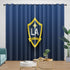 LA Galaxy Curtains Blackout Window Drapes Room Decoration