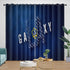 LA Galaxy Curtains Blackout Window Drapes Room Decoration