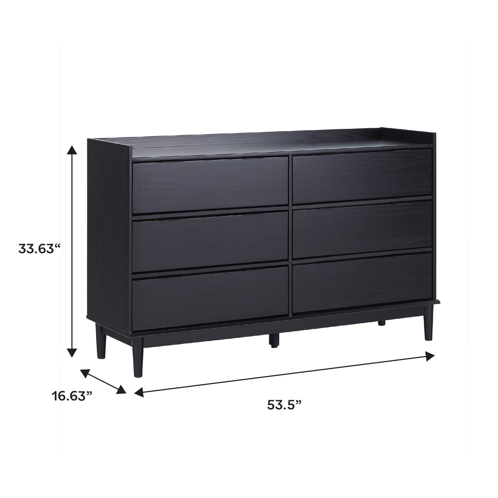 Lee Mid-Century Modern Wood Dresser
