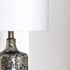 Lentner Ribbed White Ceramic Table Lamp