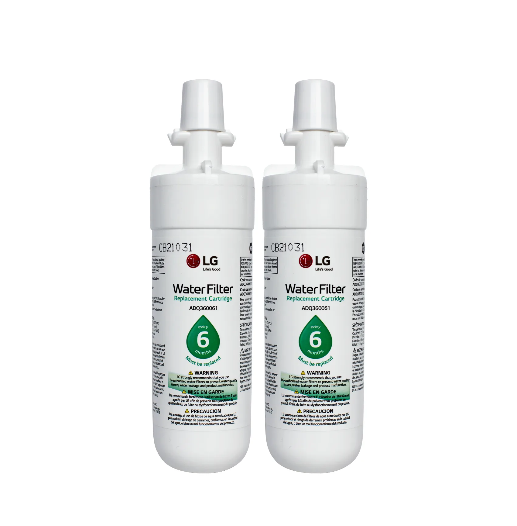 LG LT700P Refrigerator Water Filter ADQ36006101