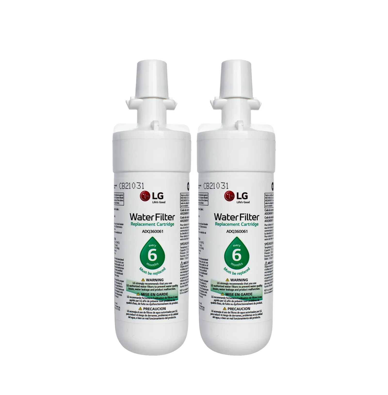 LG LT700P Refrigerator Water Filter ADQ36006101