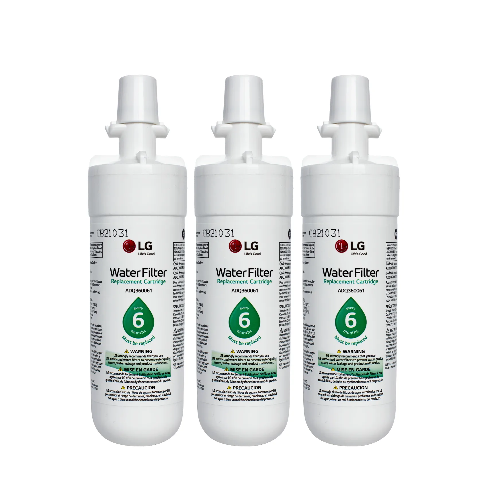 LG LT700P Refrigerator Water Filter ADQ36006101