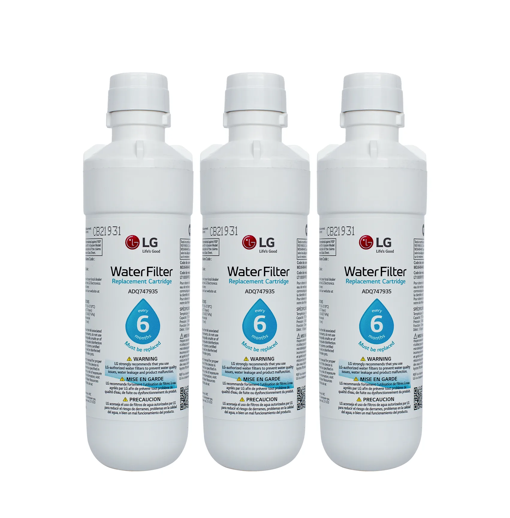 LG ADQ747935 Refrigerator Water Filter
