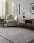 Winta Charcoal Wool Area Rug