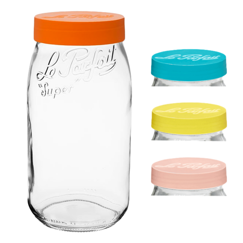 Le Parfait Screw Top Jars Food Storage Containers