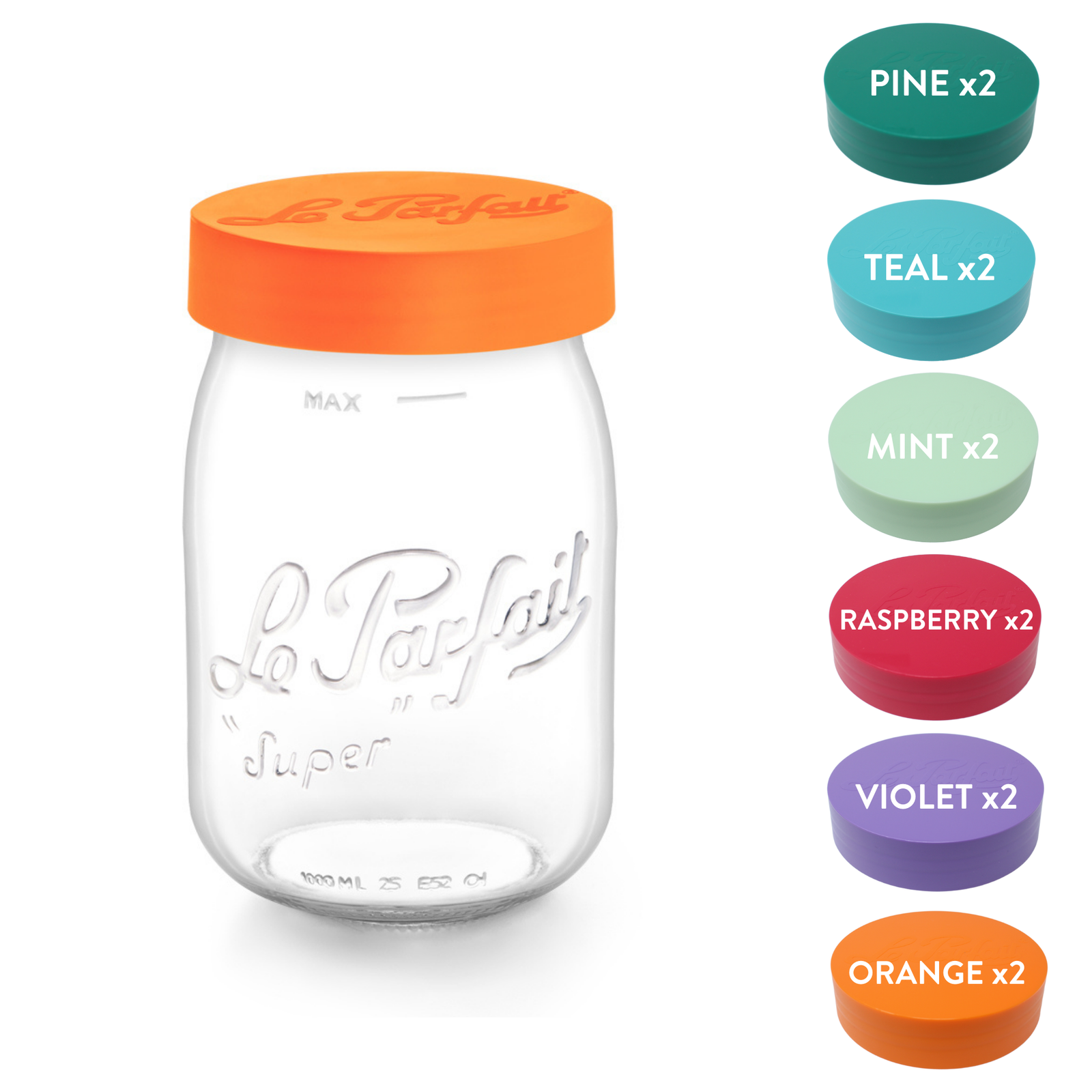 Le Parfait Screw Top Jars Food Storage Containers
