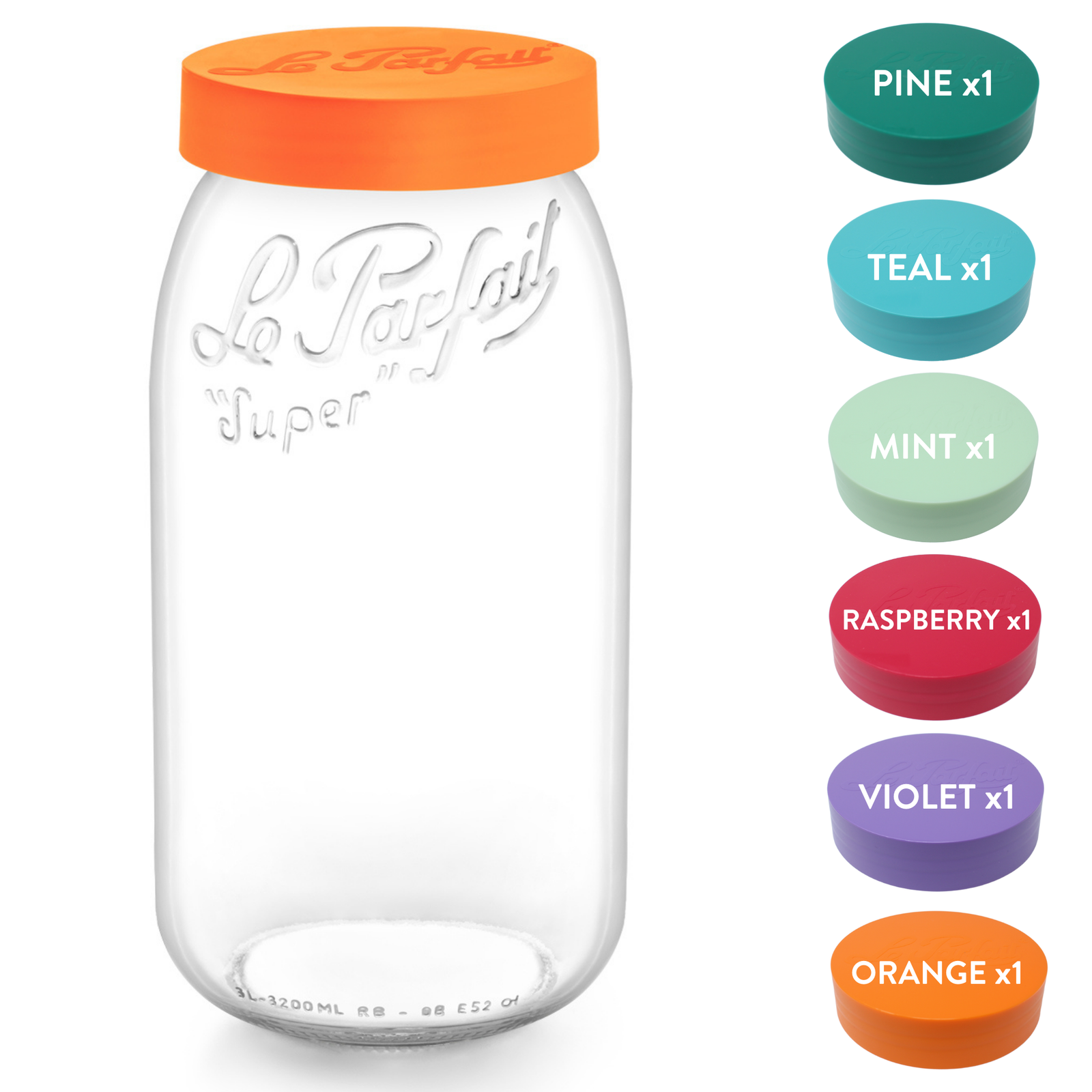 Le Parfait Screw Top Jars Food Storage Containers