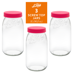 Le Parfait Screw Top Jars Food Storage Containers