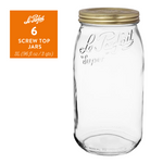Le Parfait Screw Top Jars Food Storage Containers