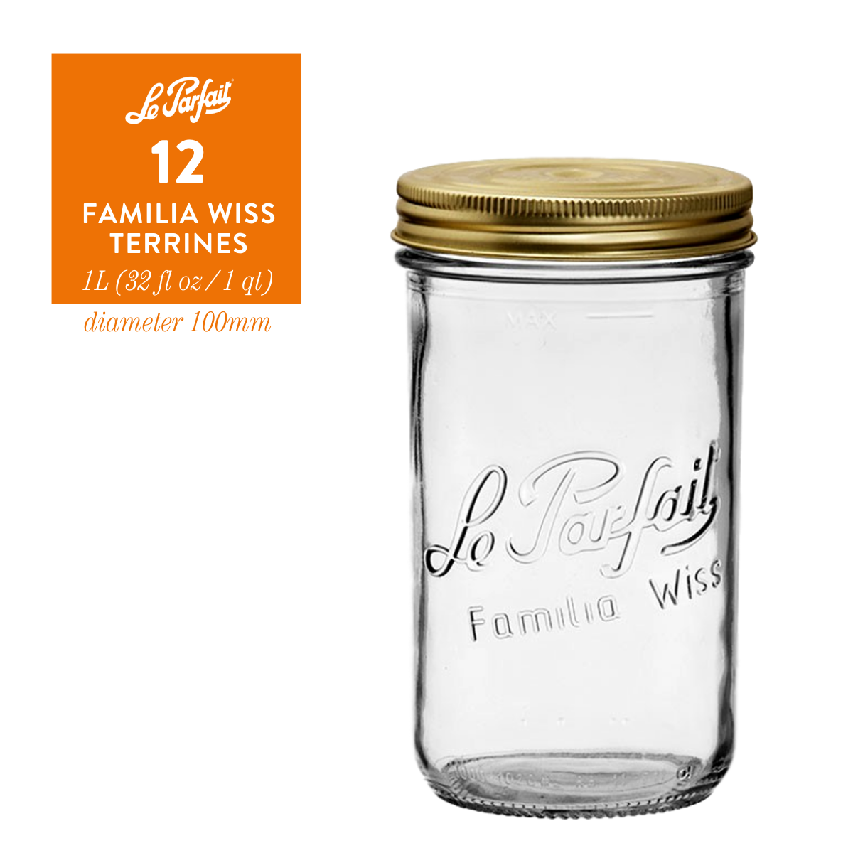 Le Parfait Familia Wiss Terrines - Food Storage Containers