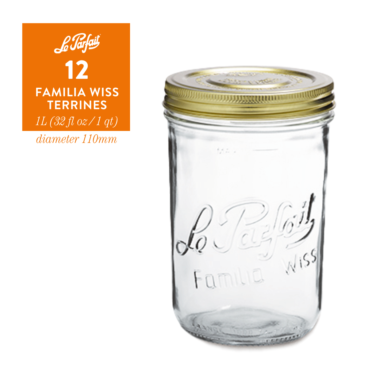 Le Parfait Familia Wiss Terrines - Food Storage Containers