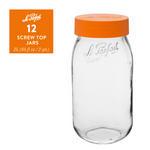Le Parfait Screw Top Jars Food Storage Containers