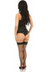 Lavish Wet Look Overbust Corset w/Gold Zipper