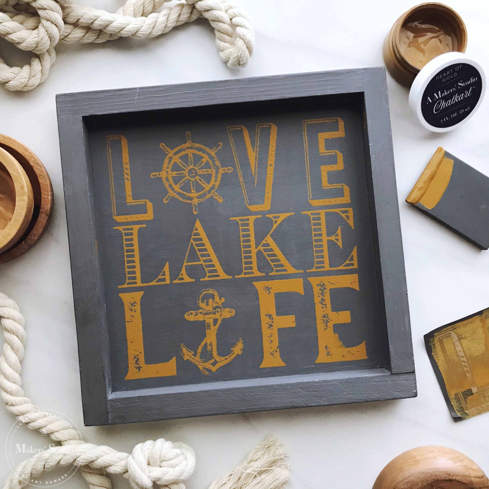Lake Life - Mesh Stencil 8.5x11