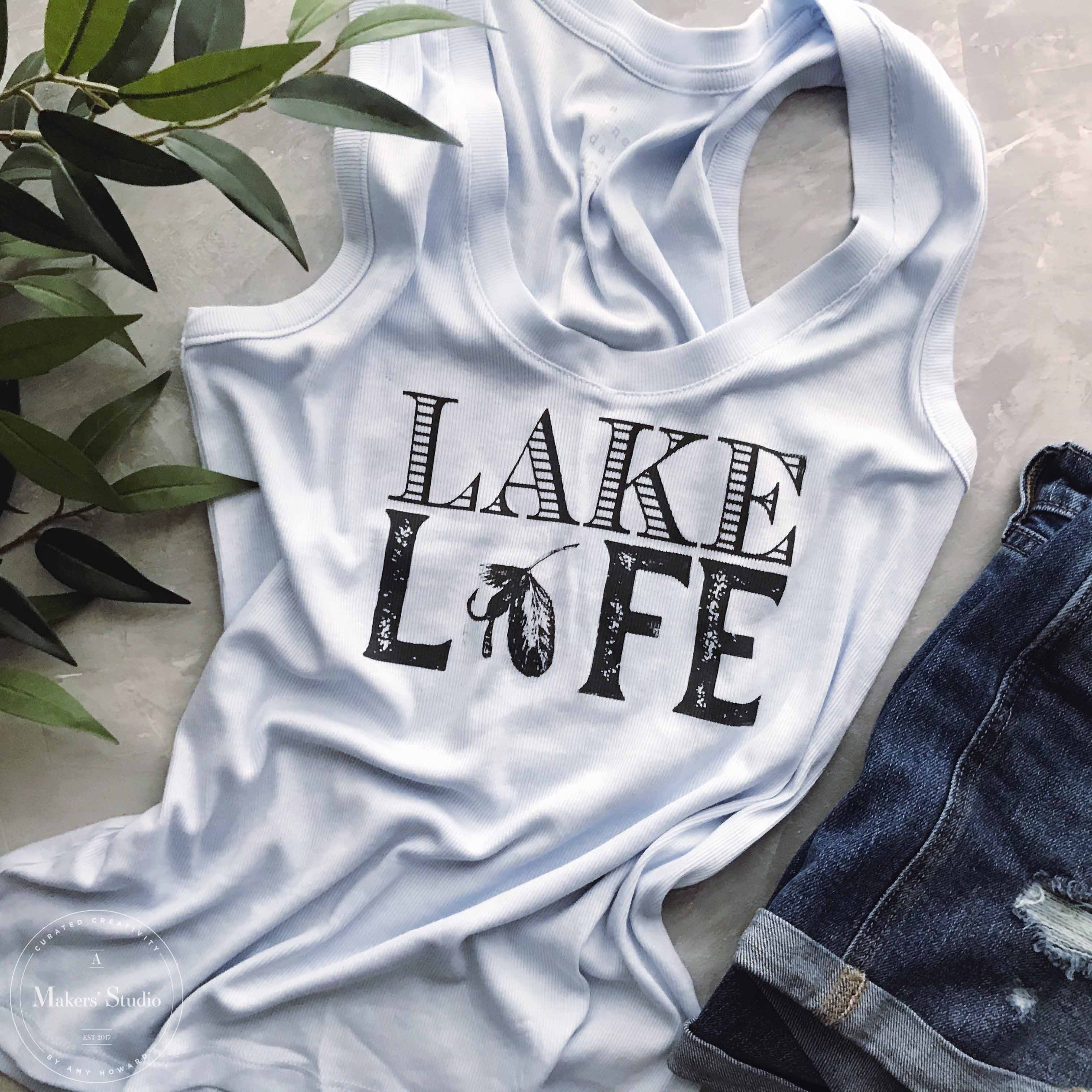 Lake Life - Mesh Stencil 8.5x11