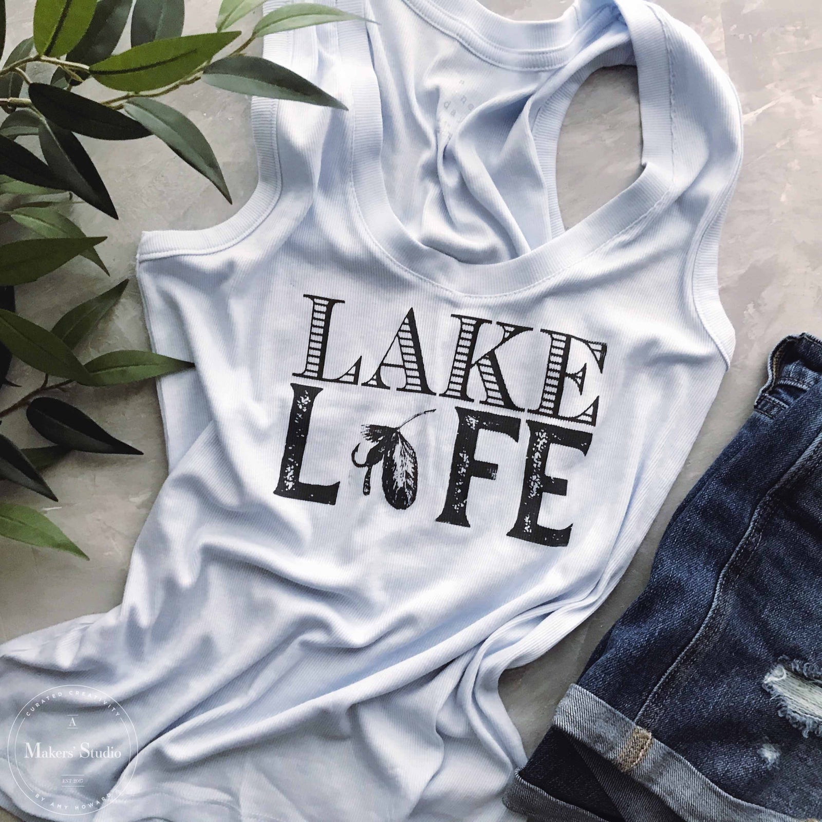 Lake Life - Mesh Stencil 8.5x11