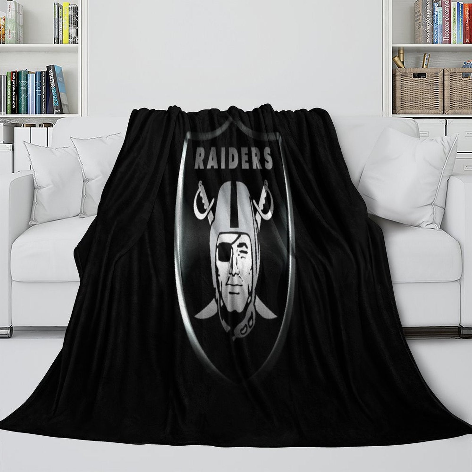 Las Vegas Raiders Blanket Flannel Fleece Throw