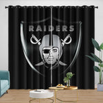 Las Vegas Raiders Curtains Blackout Window Drapes Room Decoration