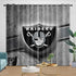 Las Vegas Raiders Curtains Blackout Window Drapes Room Decoration