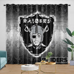Las Vegas Raiders Curtains Blackout Window Drapes Room Decoration