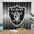 Las Vegas Raiders Curtains Blackout Window Drapes Room Decoration