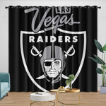Las Vegas Raiders Curtains Blackout Window Drapes Room Decoration