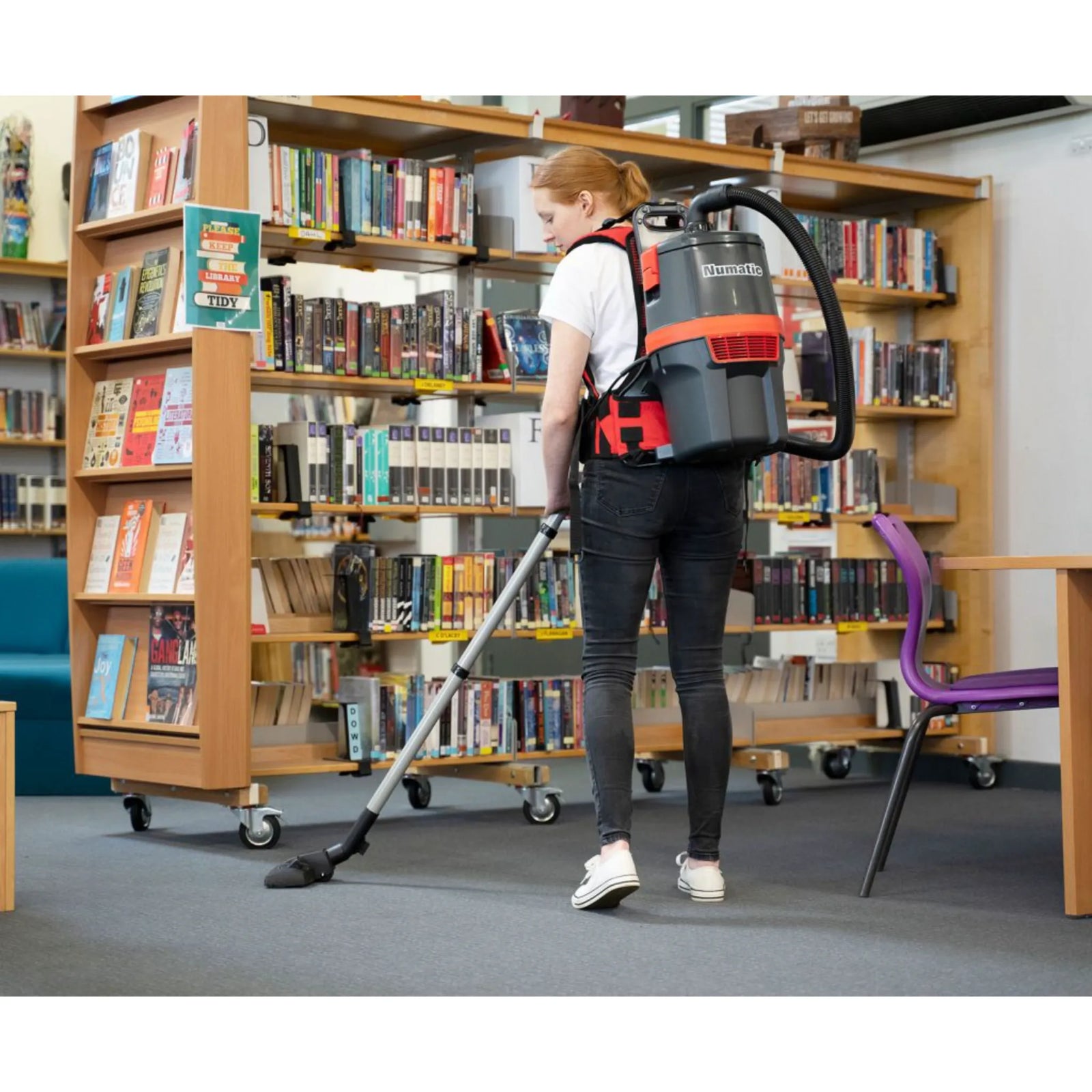 NaceCare Latitude Battery Backpack Vacuum RBV 150NX with Combination Floor Tool Kit