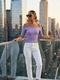 Lavender ASTOR Ribbed Off-the-Shoulder Top Prêt-à-Porter BYMANYC ®