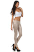 Sakkas Footless Ultra Slim Fit Matte Liquid Wet Look Leggings