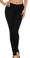 Sakkas Cotton Blend Solid Color Footless Stretch Leggings - Made in USA