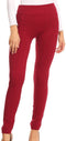 Sakkas Cable Knit Fleece Lined Leggings